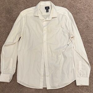 H&M Cream Dress Shirt for Men